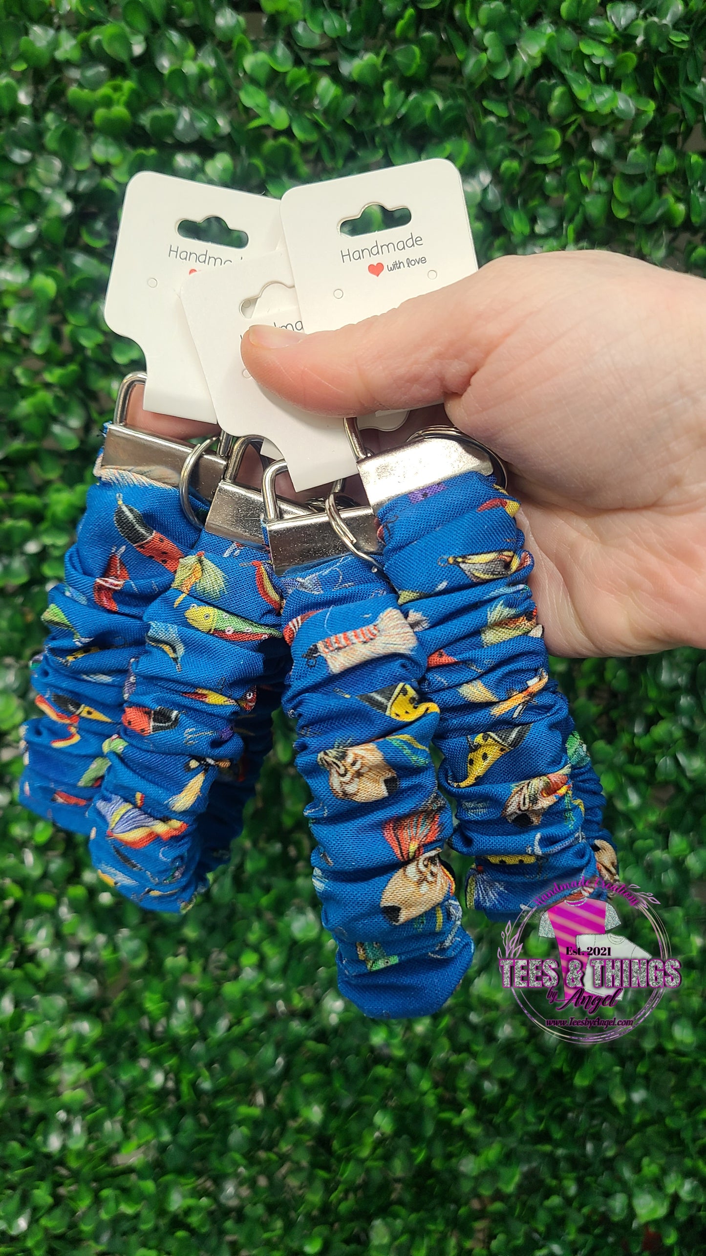 Fishing Lure š£ Scrunchie Keyfob Wristlet