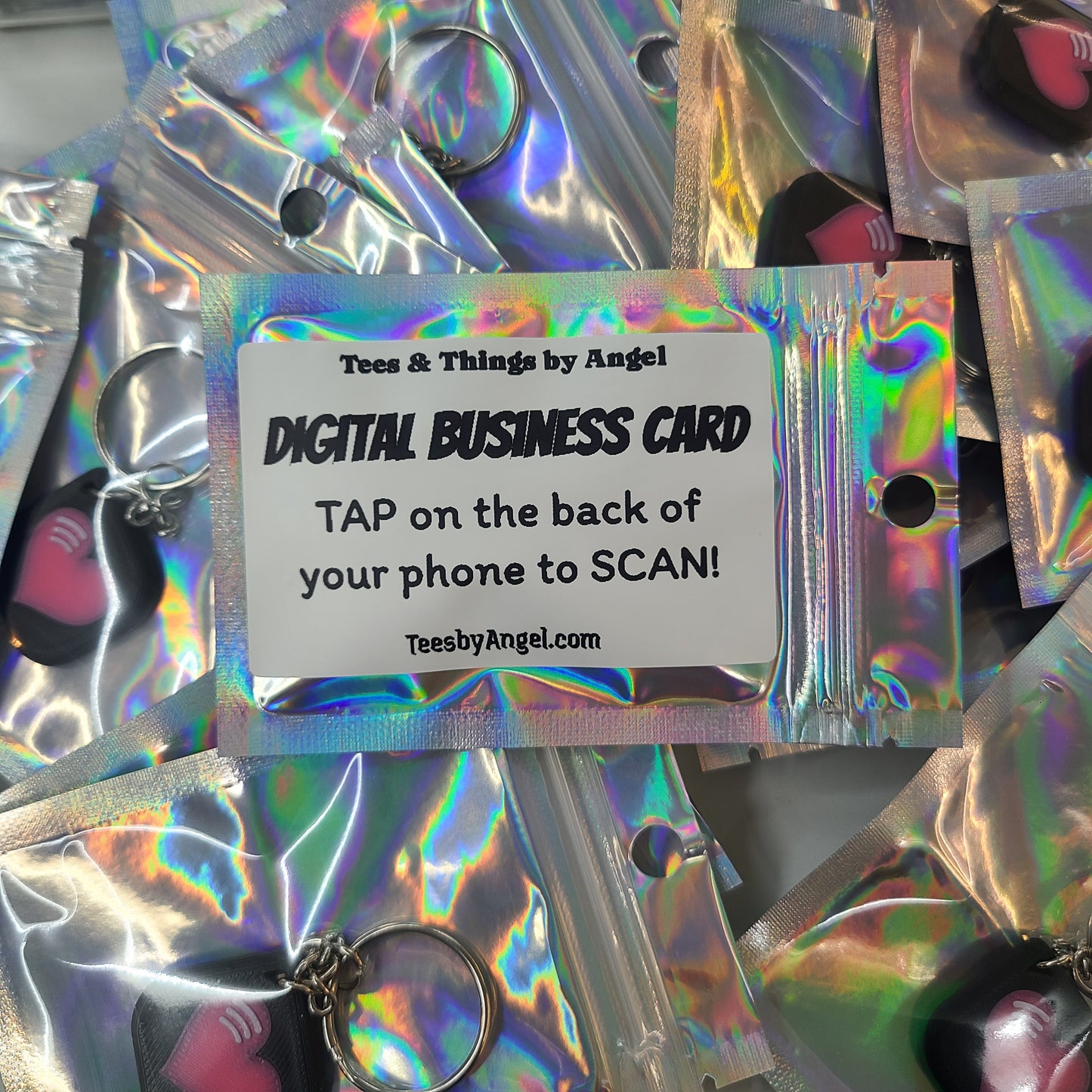 Digital Business Card Keychain