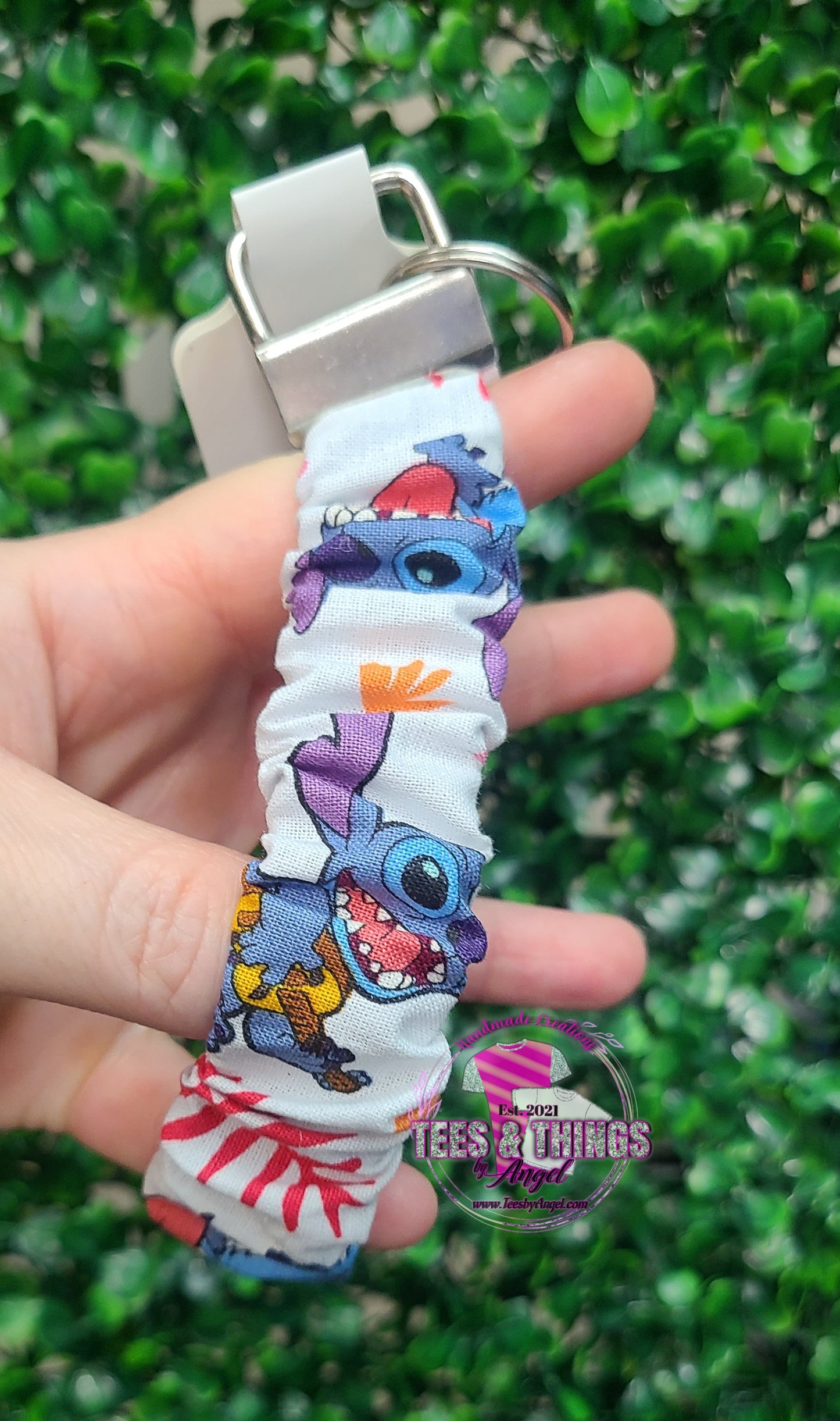Stitch Scrunchie Keyfob Wristlet
