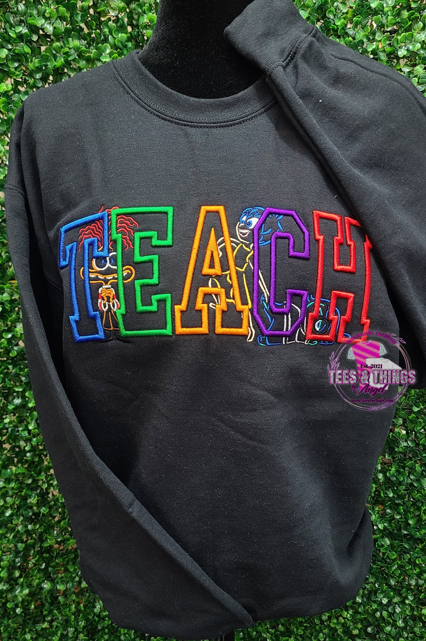 Teach 🩷 Inside Out 3D embroidered.