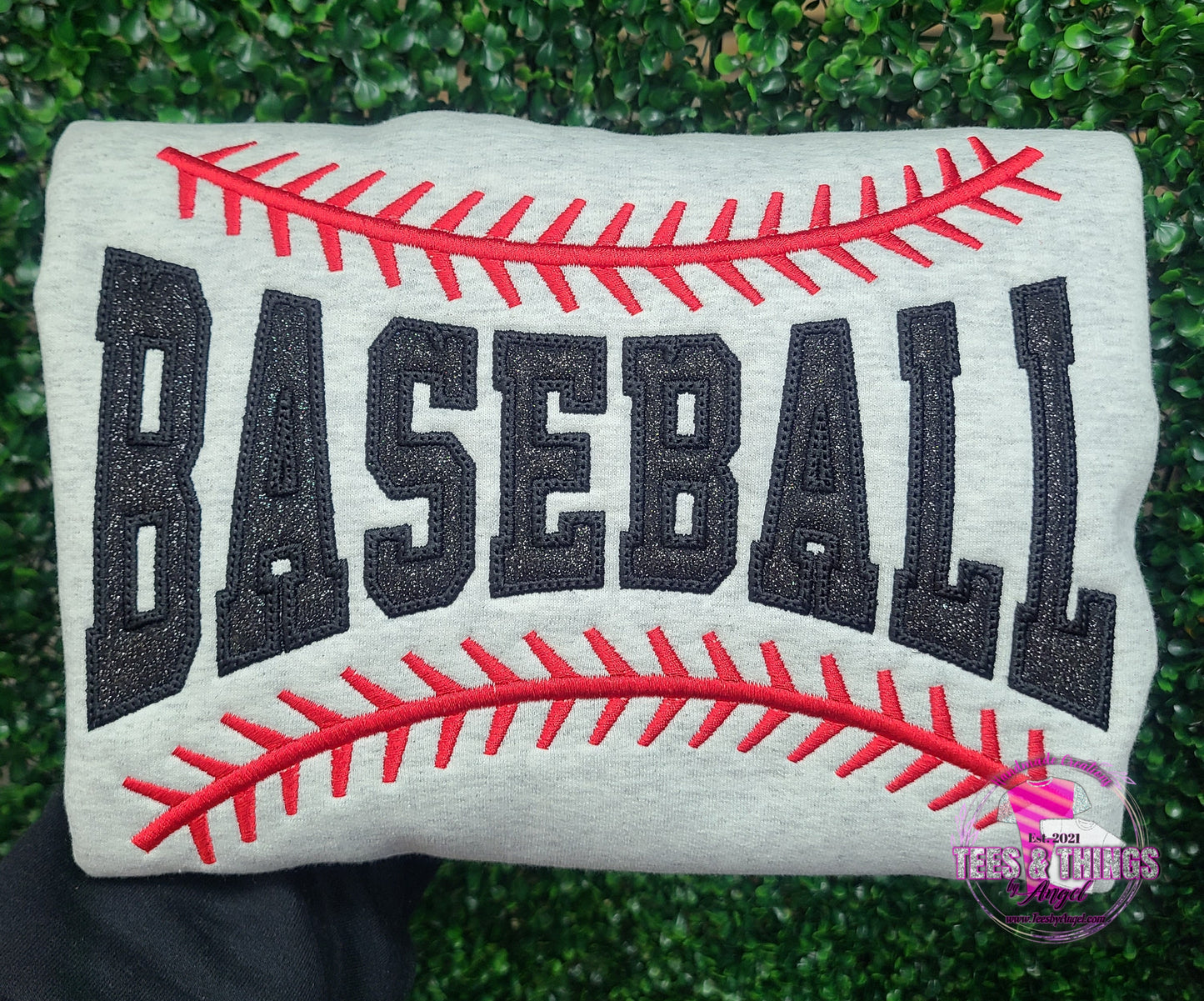 Baseball ⚾️ Stitches & Glitter Sweatshirt