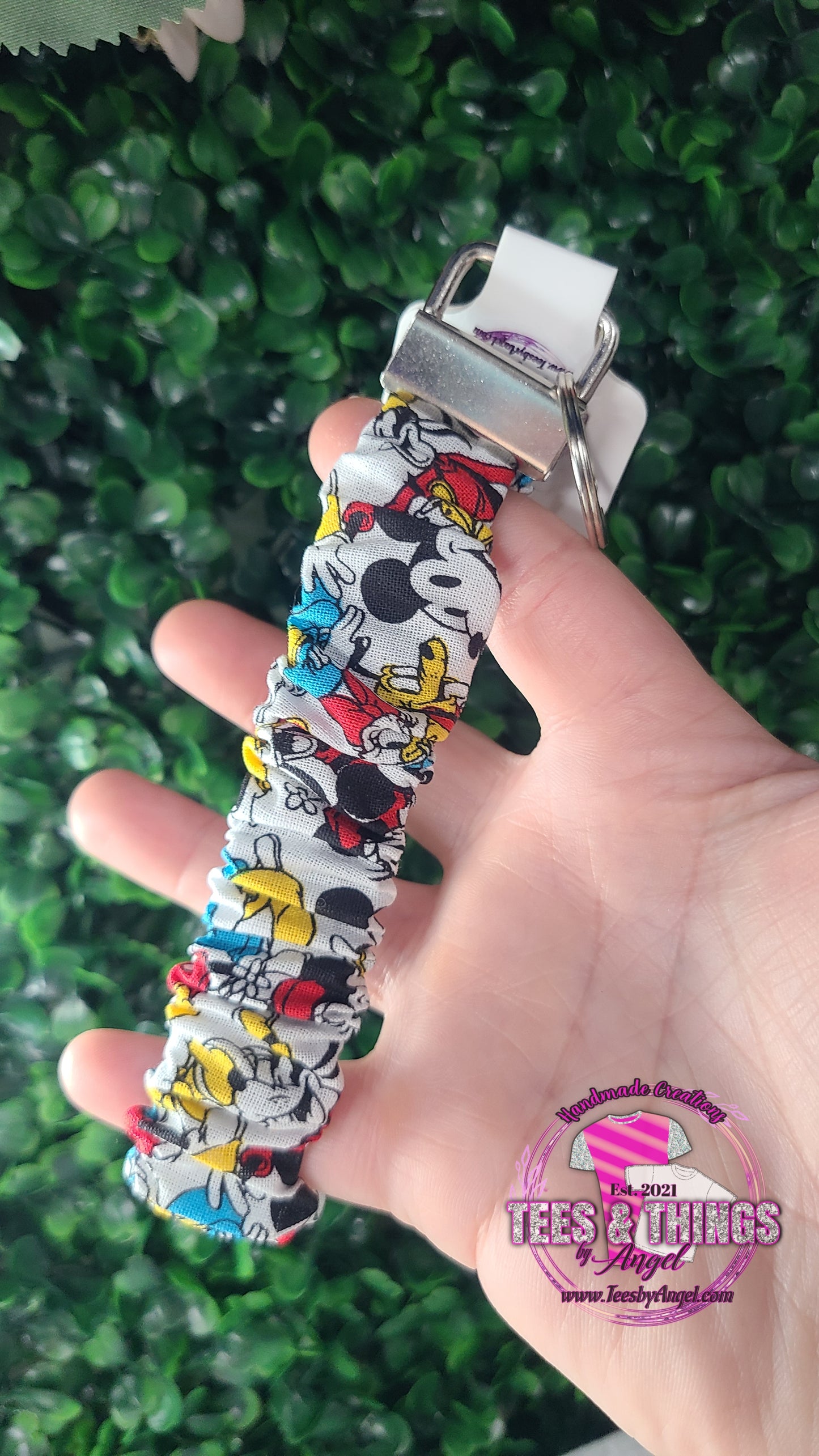 Mickey & Friends Scrunchie Keyfob Wristlet