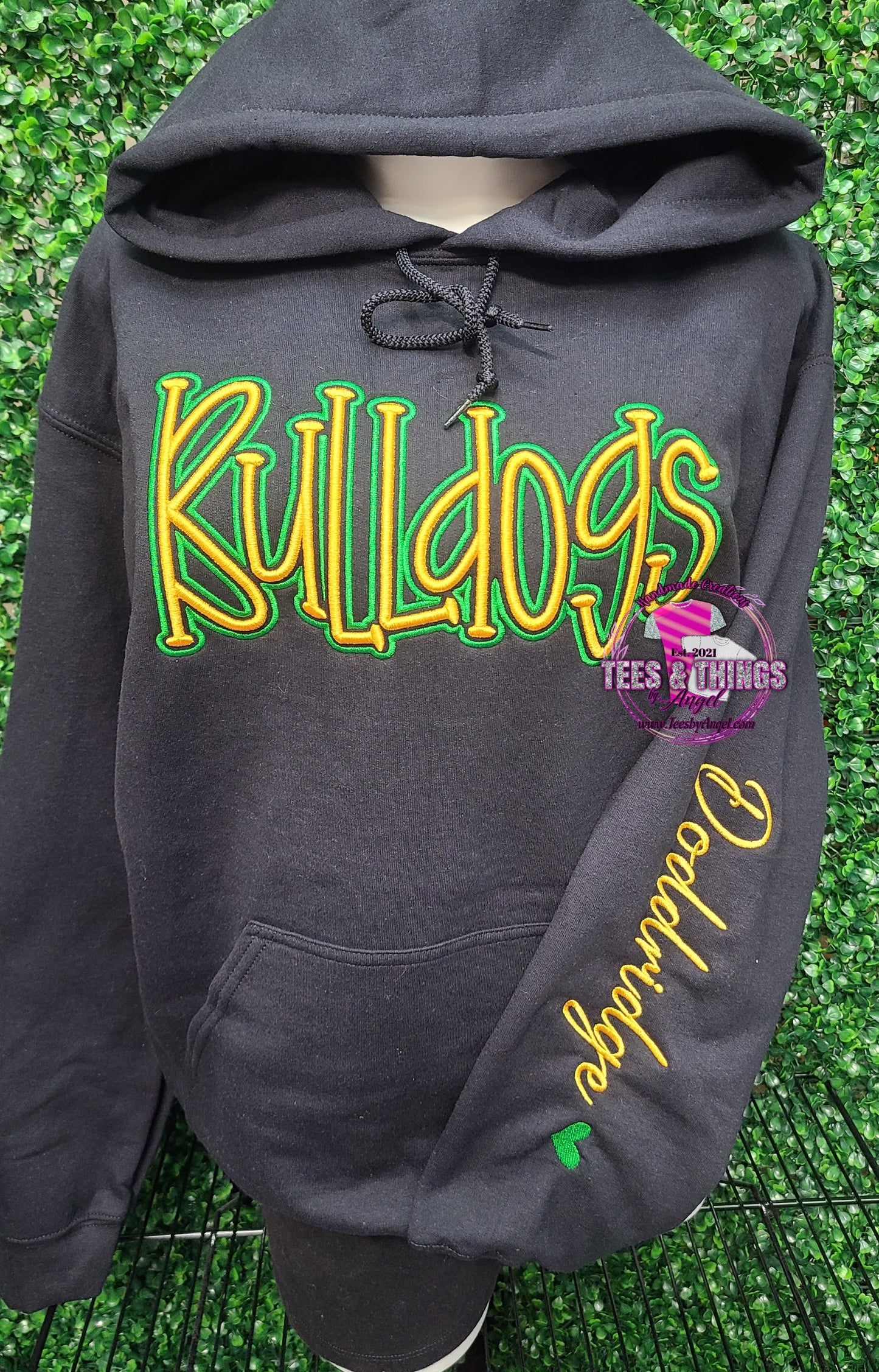 Bulldogs Embroidered 3D Sweatshirt 💚💛
