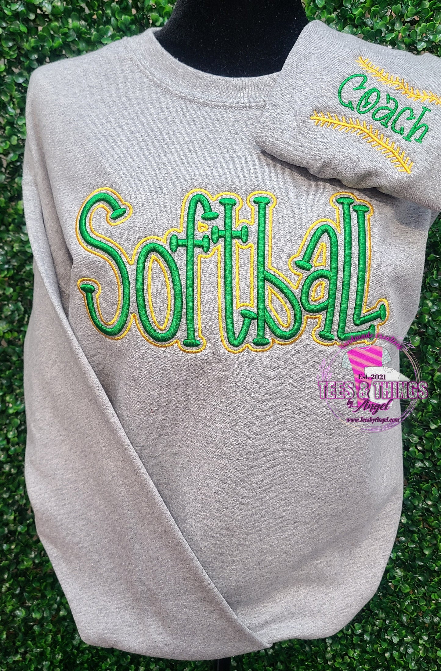 3D Softball 🥎 Embroidered Shirt