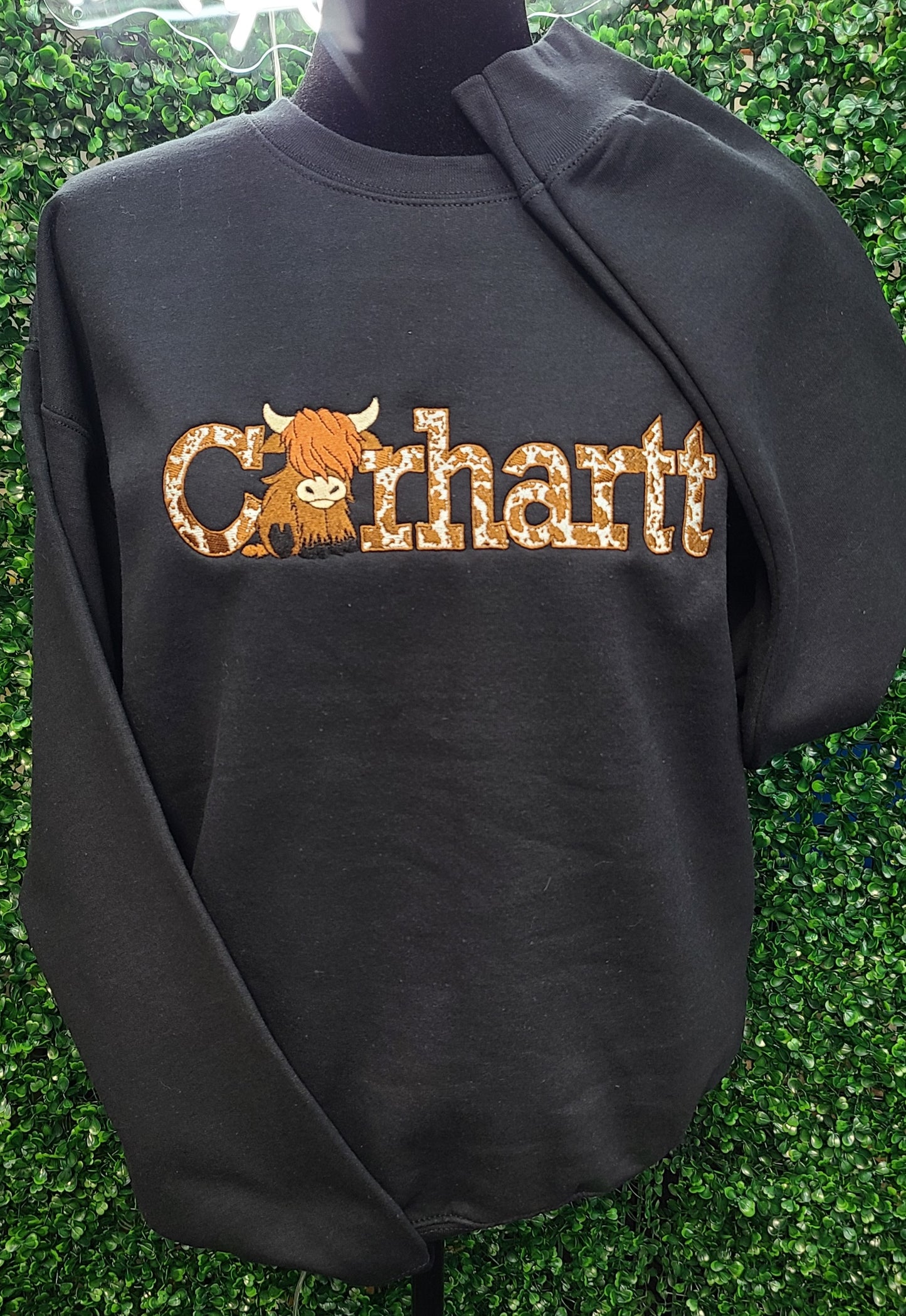 Cowhartt Embroidered Sweatshirt