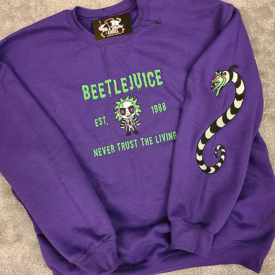 Beetlejuice Embroidered Sweatshirt