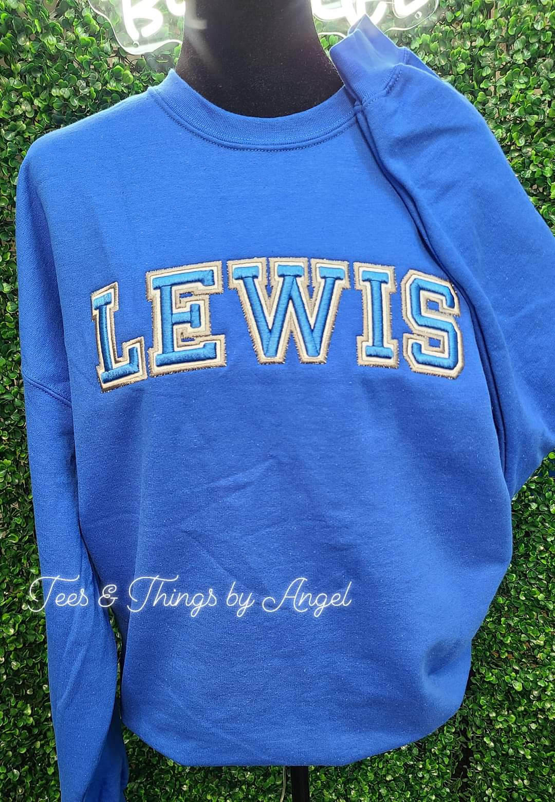 Lewis 3D Block embroidered sweatshirt