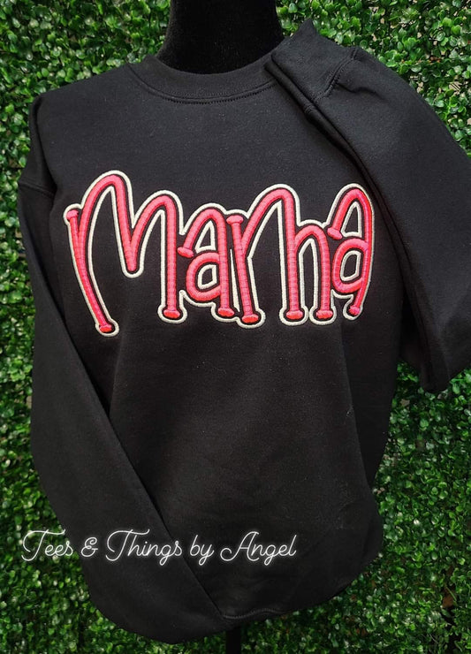 Mama 3D embroidered sweatshirt.