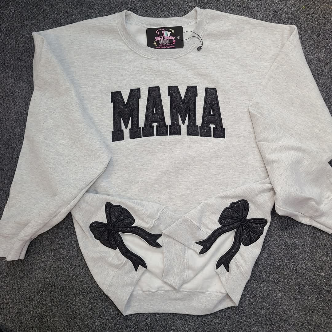 Mama sweatshirt with sidebows