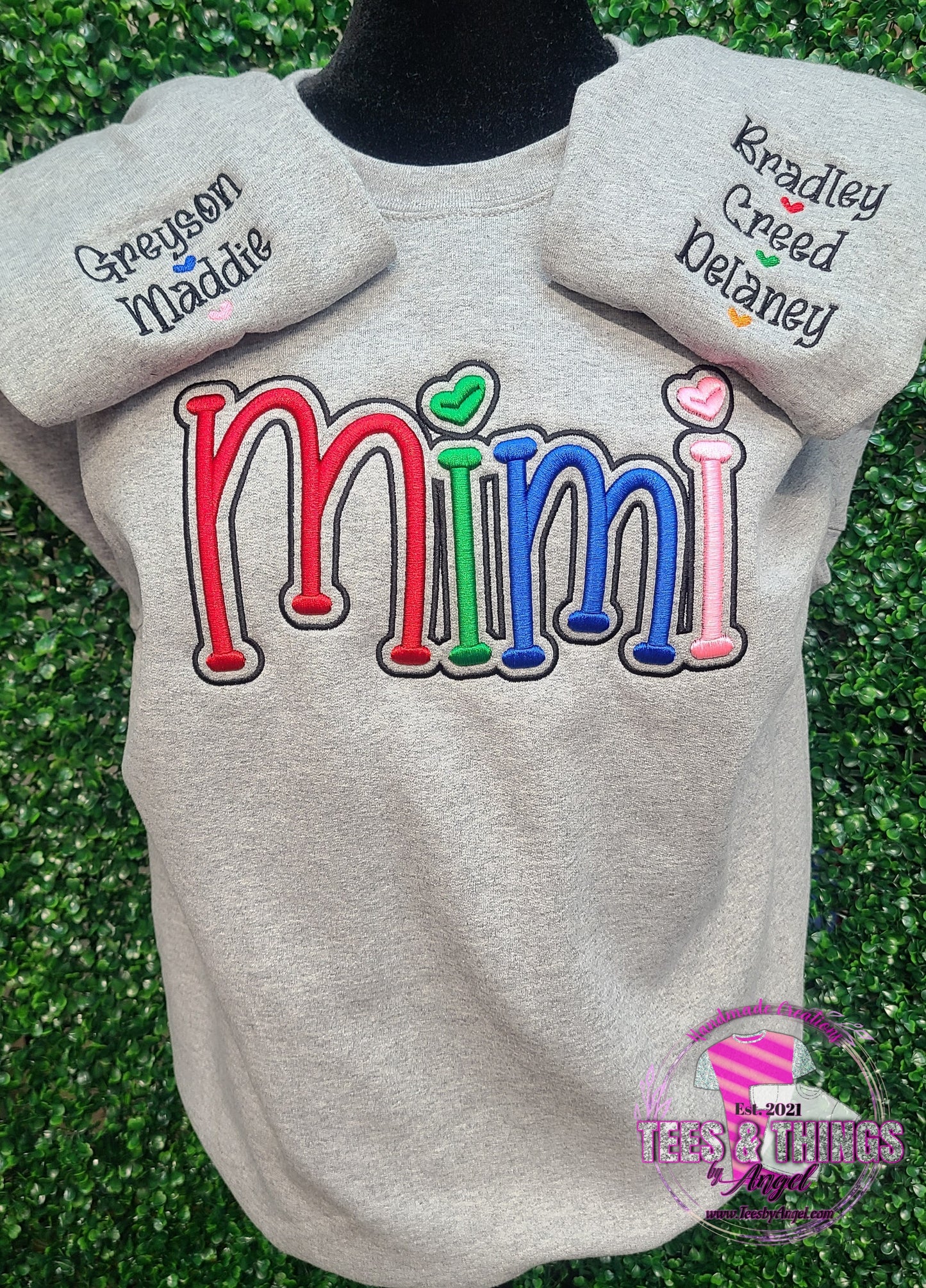 Mimi 3D embroidered sweatshirt