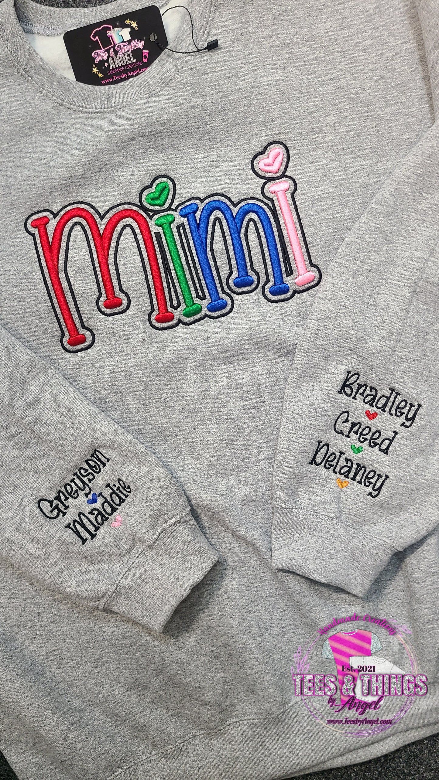 Mimi 3D embroidered sweatshirt