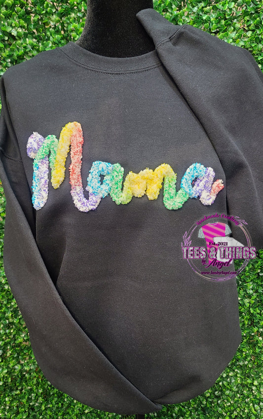Mama Chenille Yarn Sweatshirt 🩷