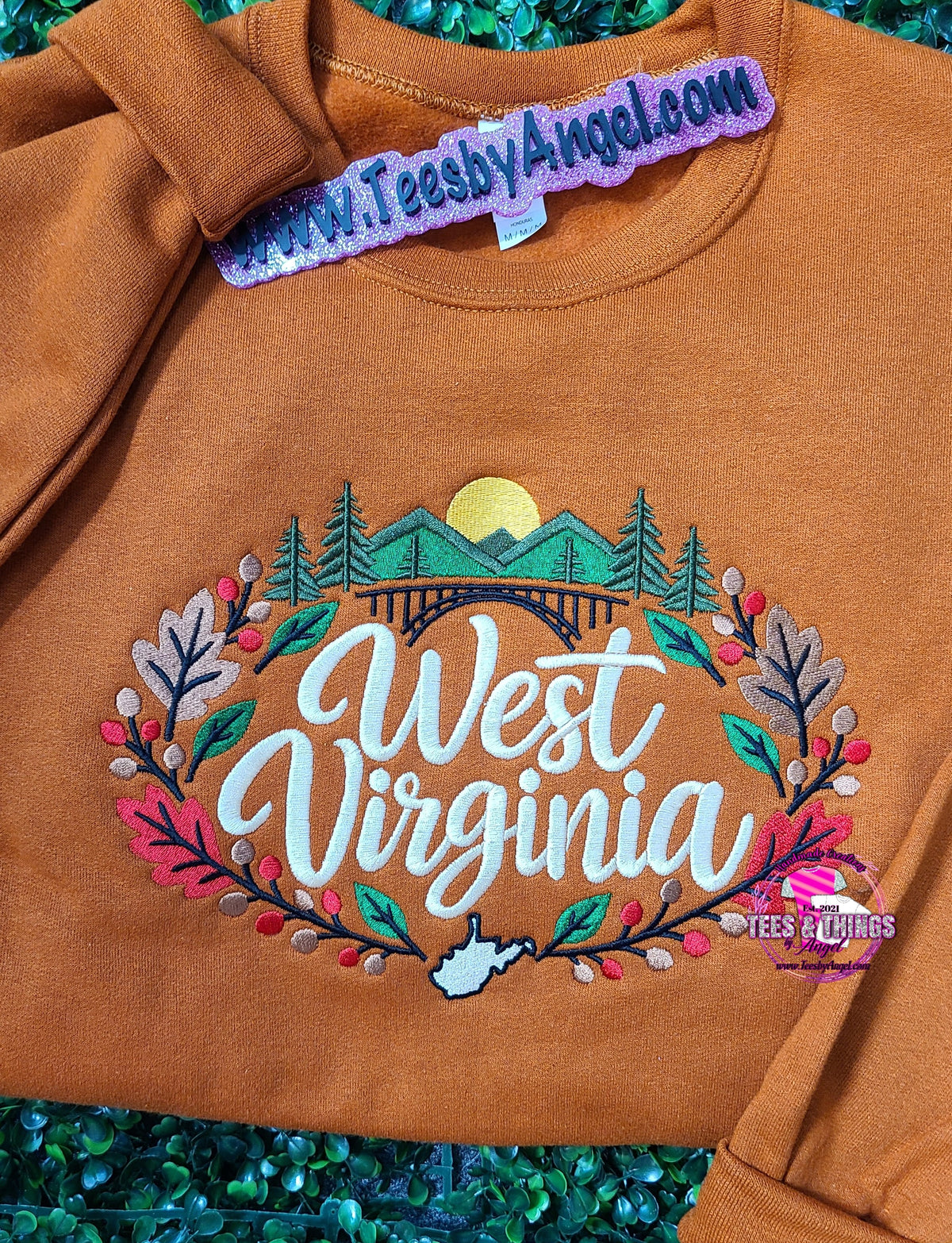 West Virginia Fall 🍂 Scenic Embroidered Sweatshirt!