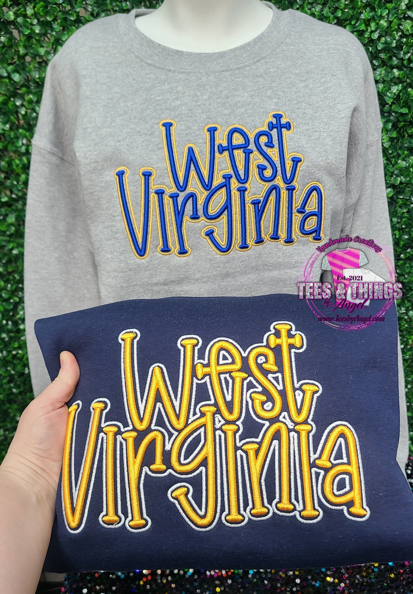 West Virginia 3D Embroidered Sweatshirt!