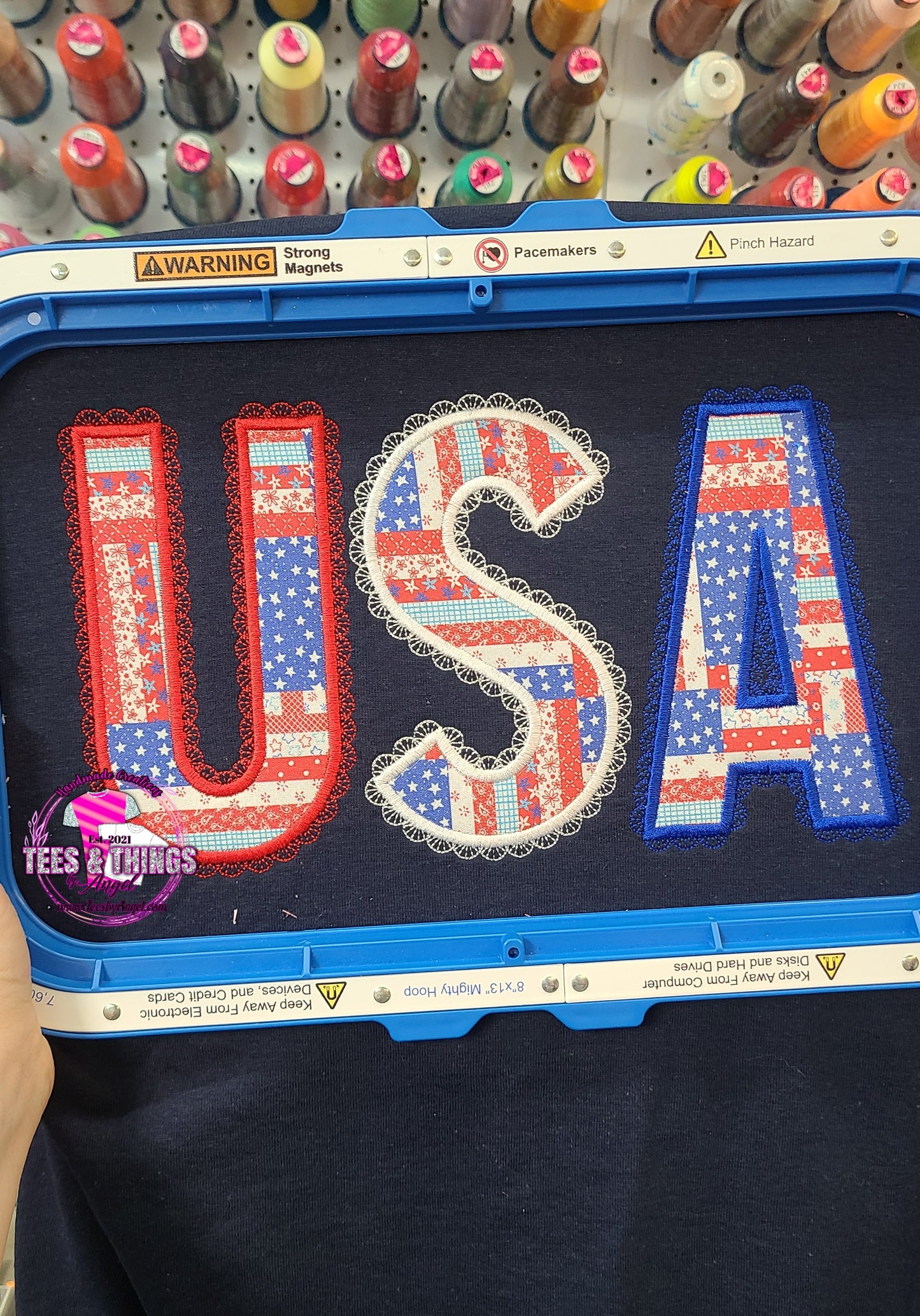 USA 🇺🇸 embroidered tee!