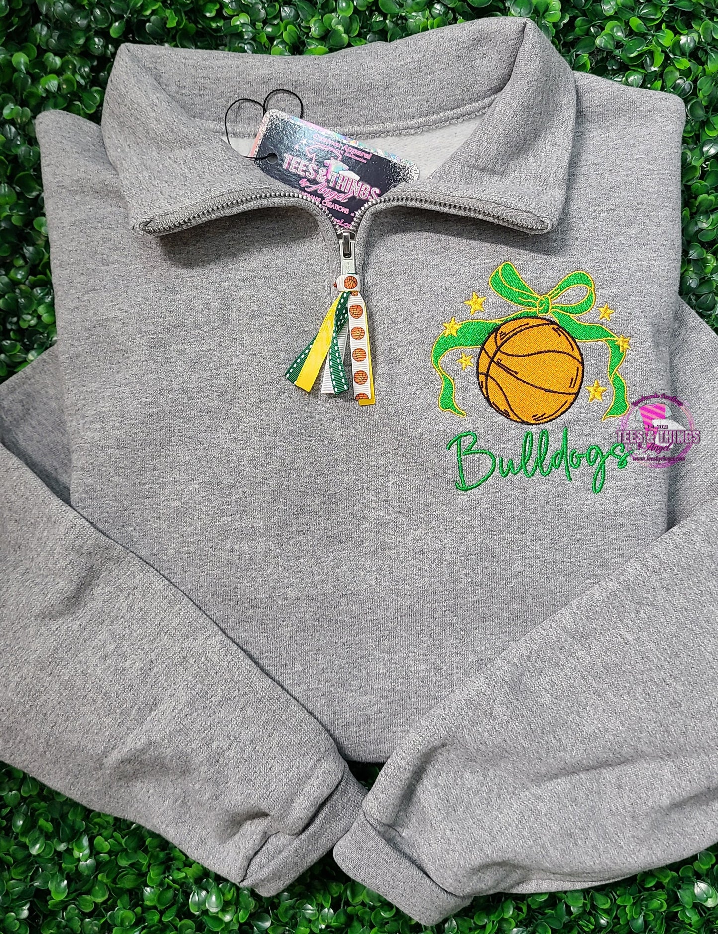 Custom Mascot Embroidered Basketball 🏀 Sweatshirt!