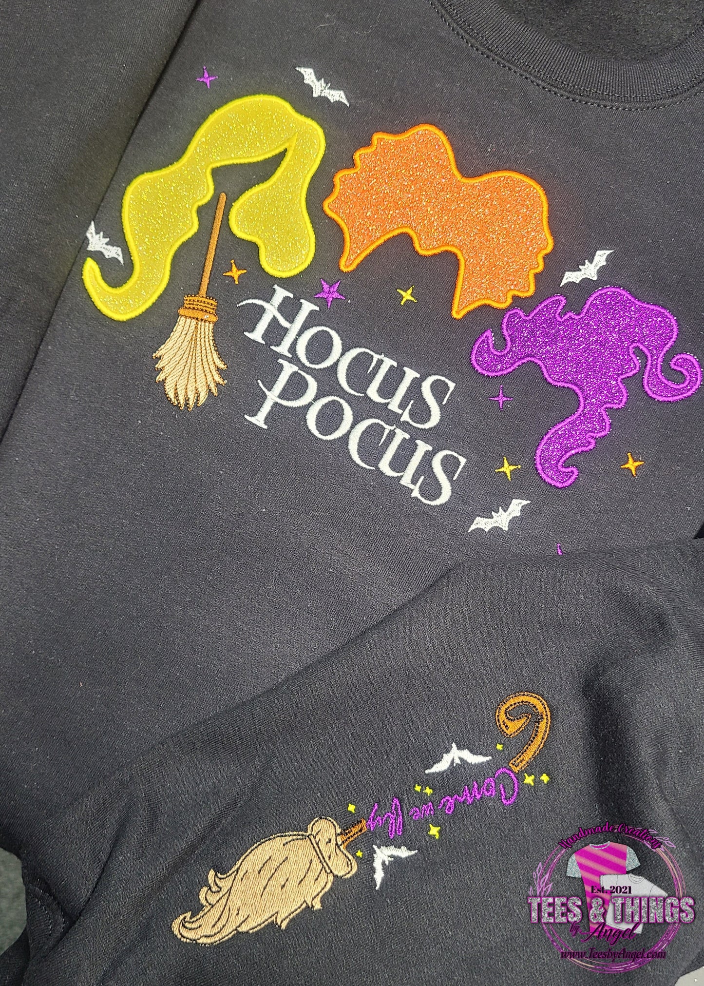 Hocus Pocus Glitter Sweatshirt 💜🧡💛