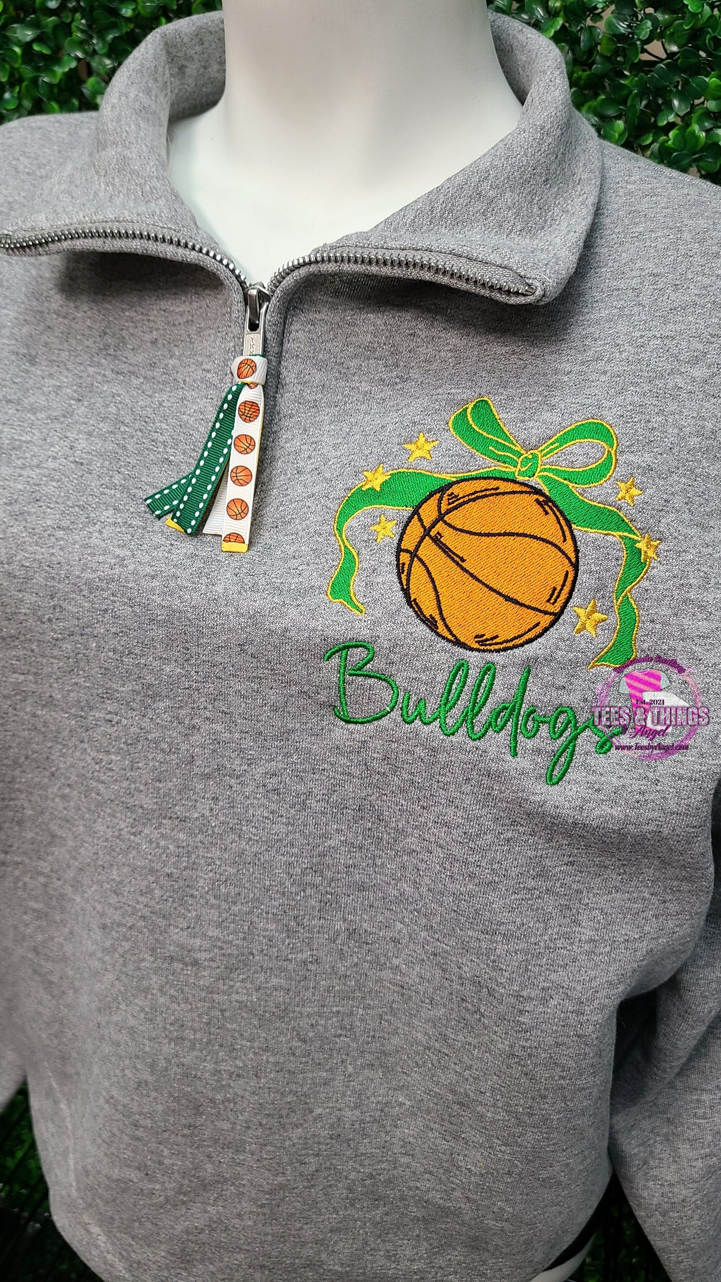 Custom Mascot Embroidered Basketball 🏀 Sweatshirt!