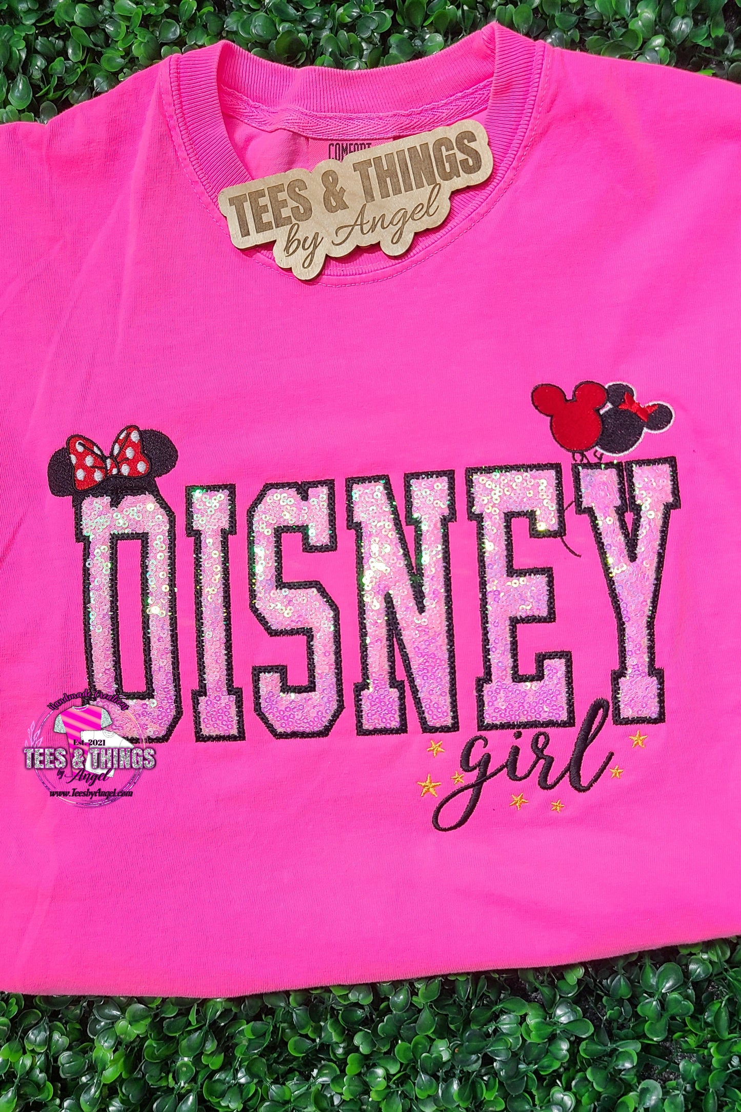 Disney Girl embroidered Teeshirt 🎀