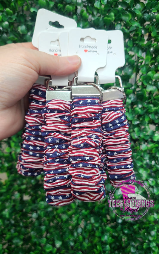 Patriotic 🇺🇸 Scrunchie Keyfob Wristlet