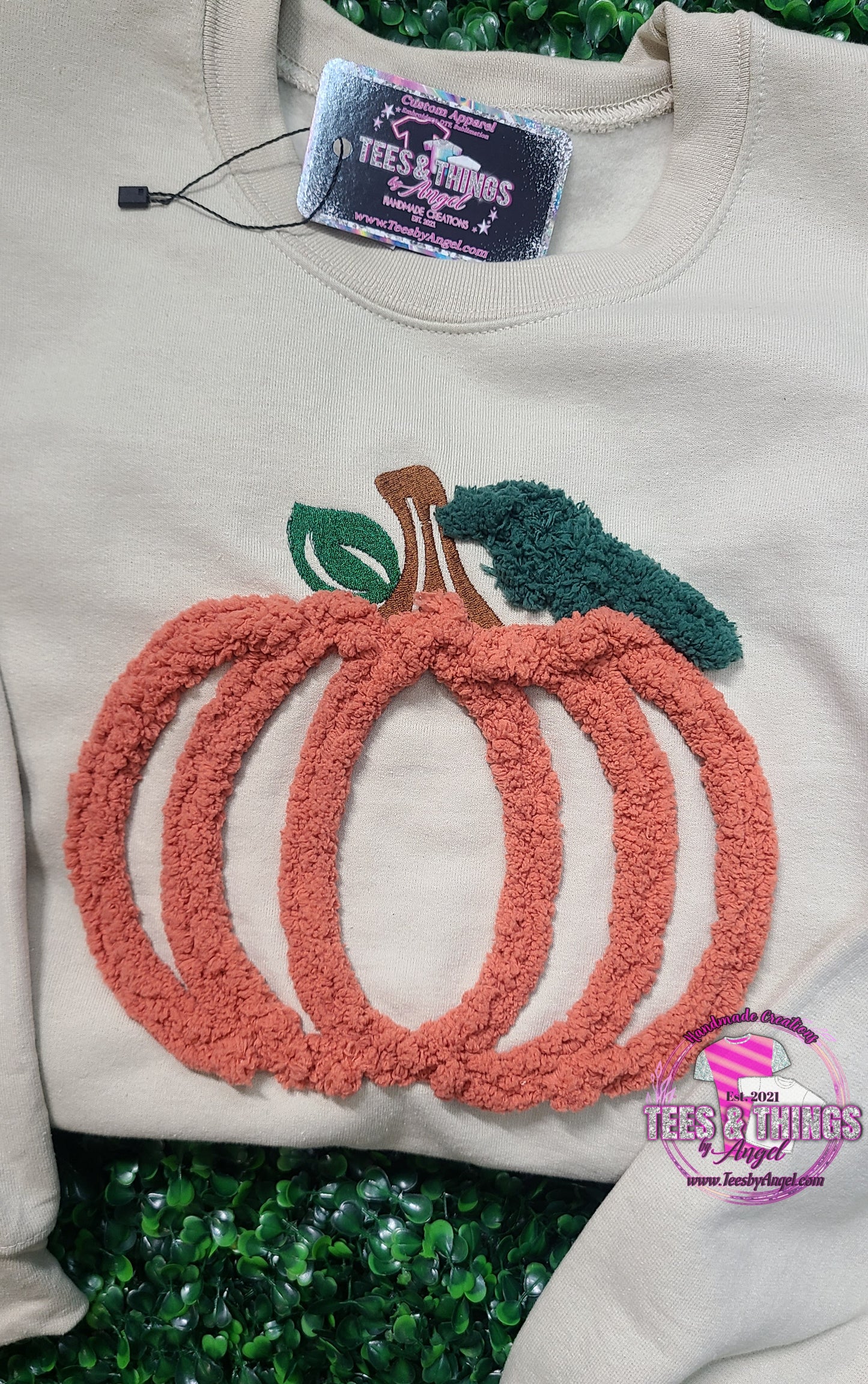 Chenille Pumpkin Sweatshirt 🎃