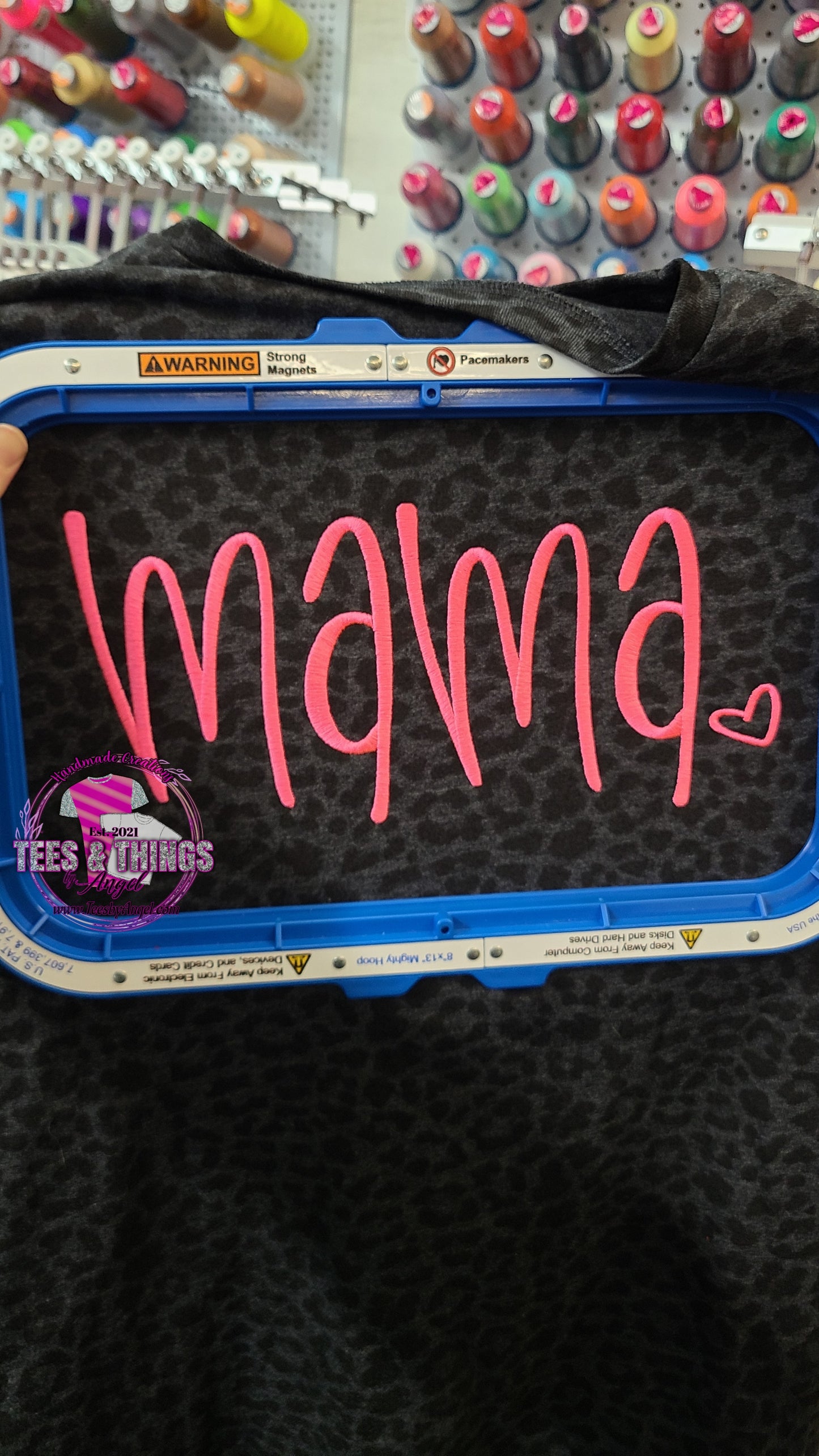 Mama Embroidered with heart! 🩷