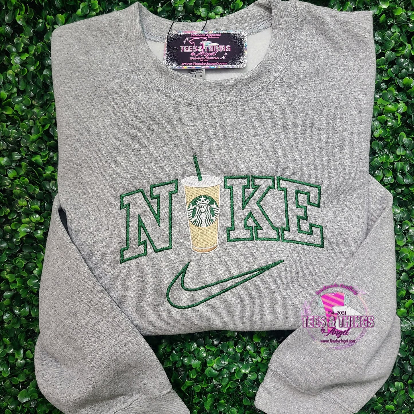 Nike Starbucks embroidered Sweatshirt 💚