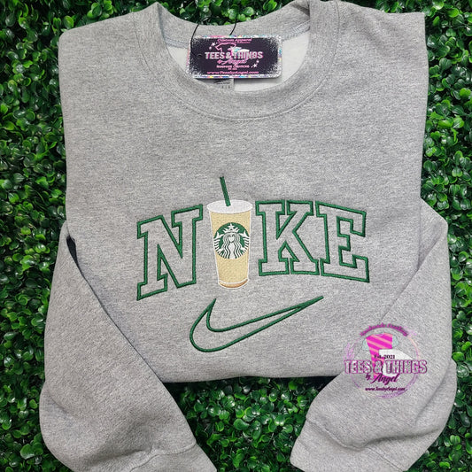 Nike Starbucks embroidered Sweatshirt 💚
