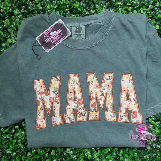 Custom Floral Embroidered Tee