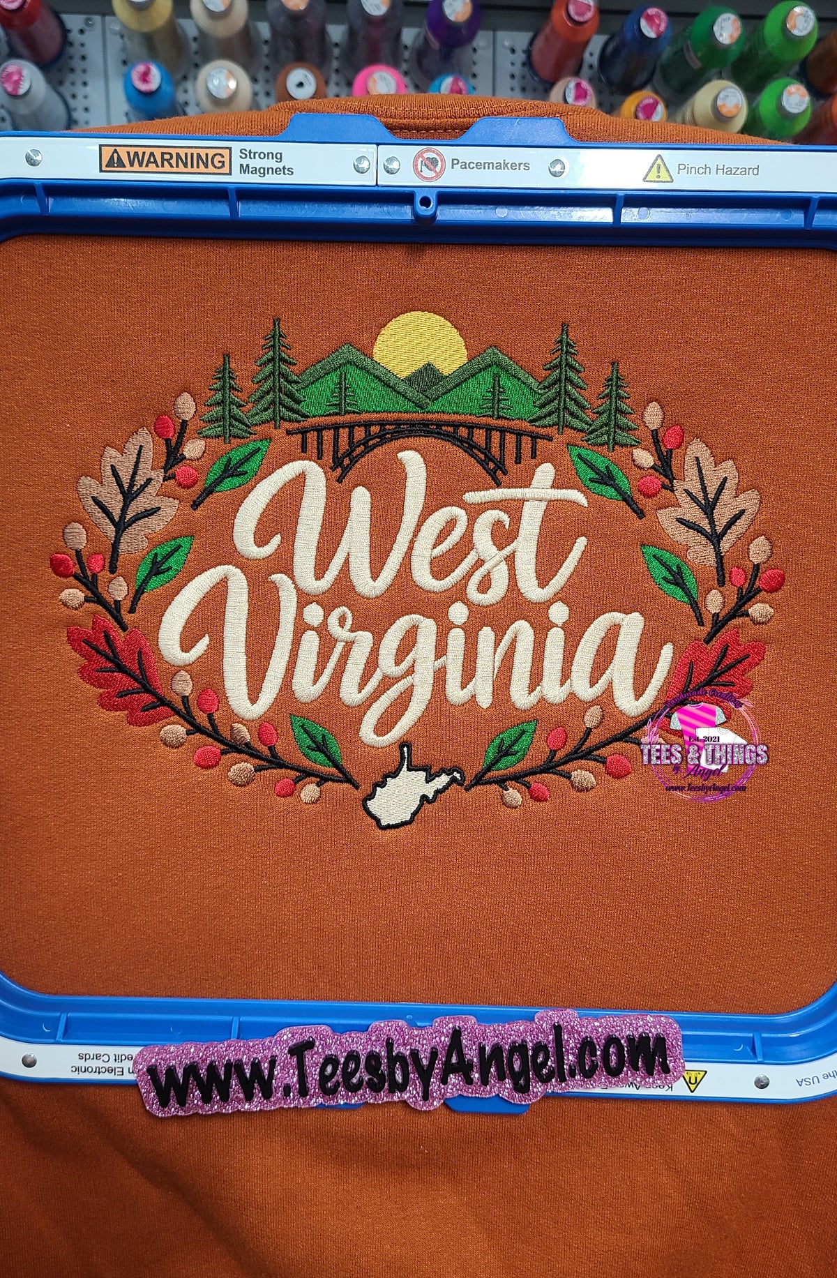 West Virginia Fall 🍂 Scenic Embroidered Sweatshirt!