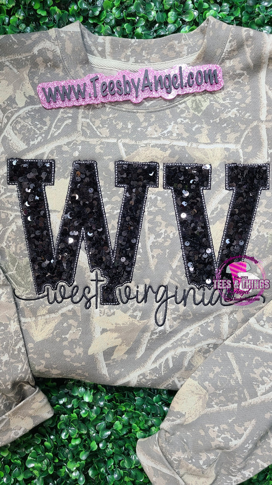 West Virginia knockout letters Sweatshirt!