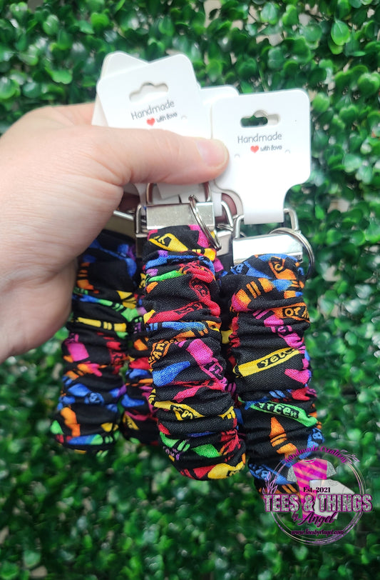 Crayons 🖍 Scrunchie Keyfob Wristlet