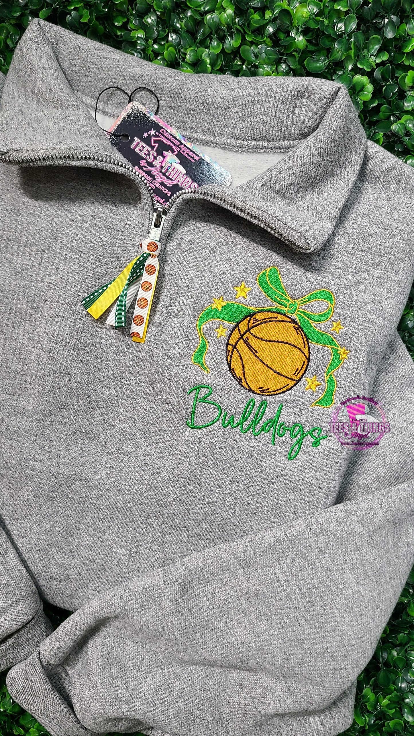Custom Mascot Embroidered Basketball 🏀 Sweatshirt!
