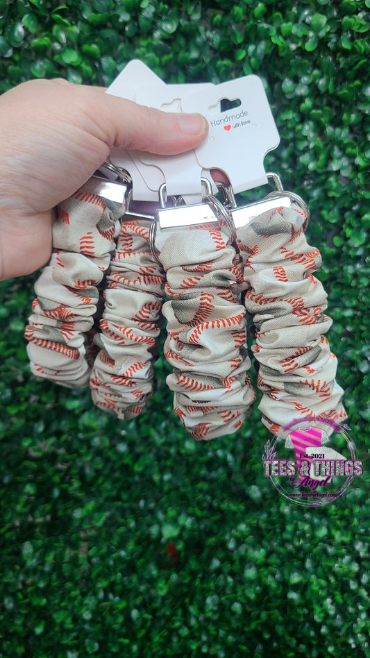 Baseball ⚾️ Scrunchie Keyfob Wristlet