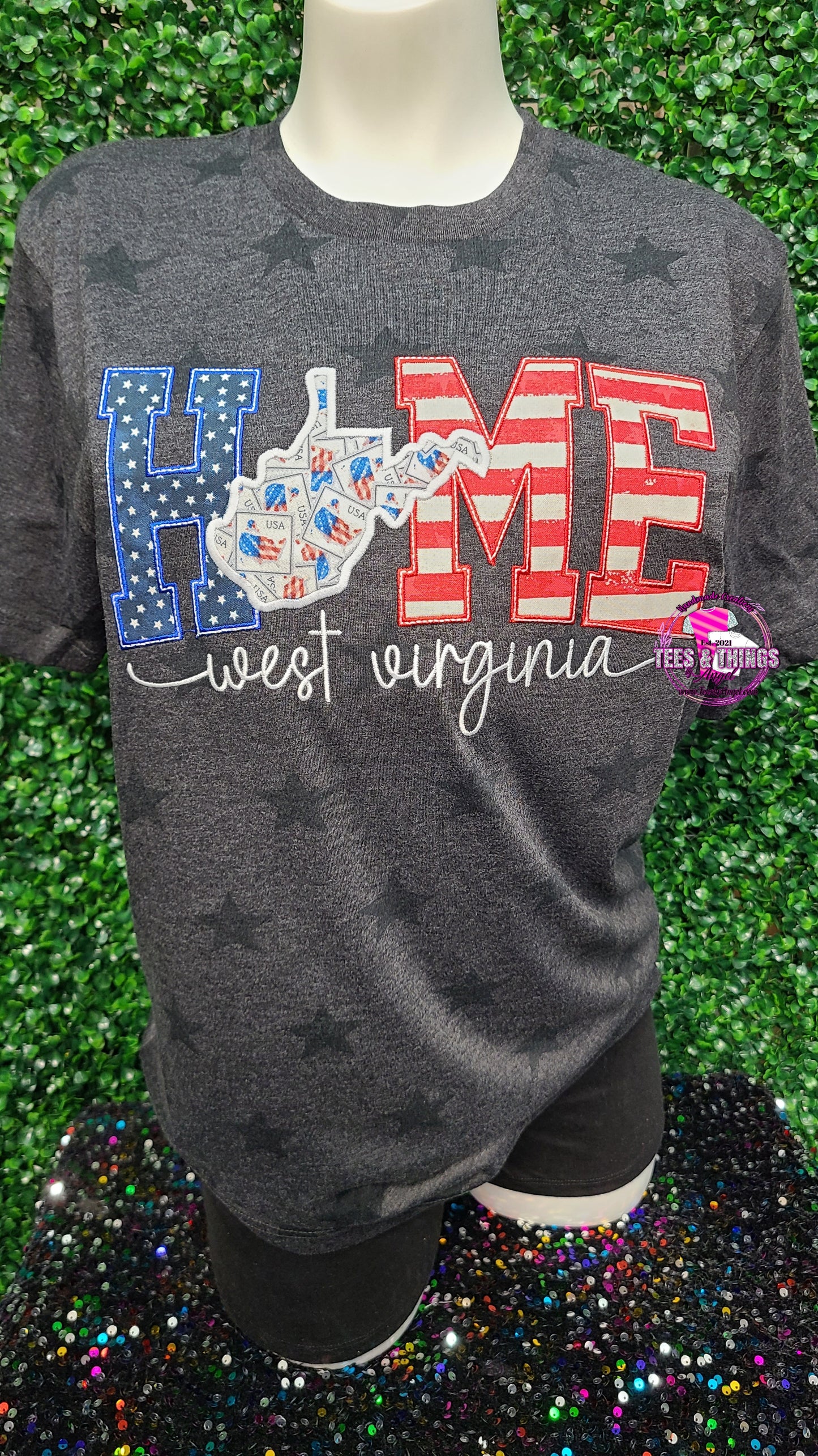 HOME WV 🇺🇸 Patriotic Teeshirt