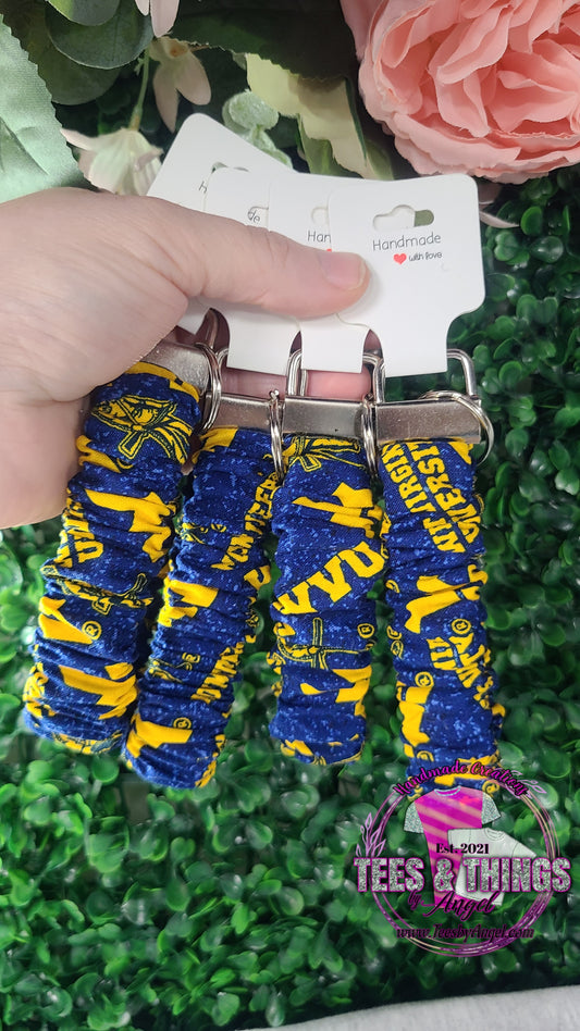 Mountaineers Scrunchie Keyfob Wristlet 💙💛