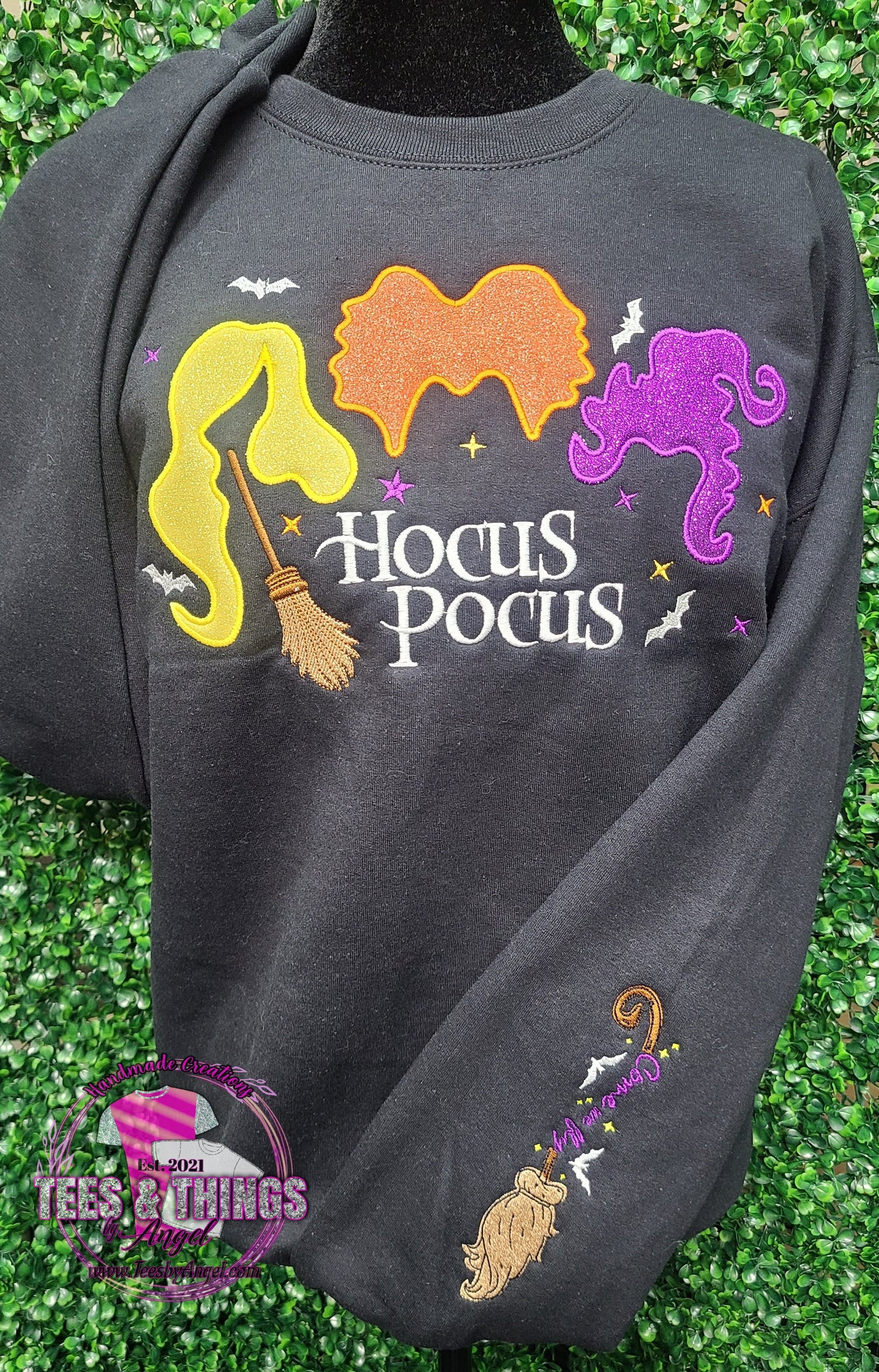 Hocus Pocus Glitter Sweatshirt 💜🧡💛