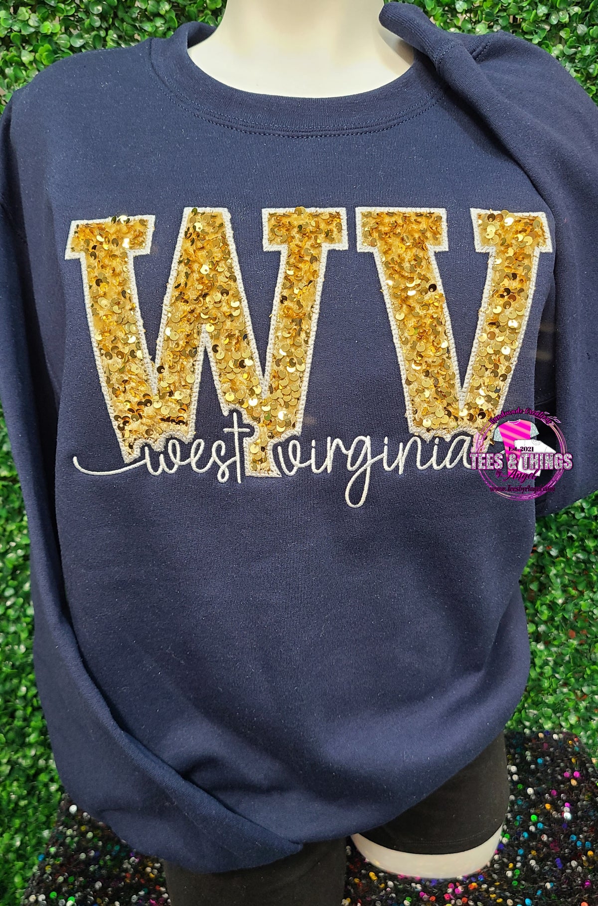 West Virginia knockout letters Sweatshirt!