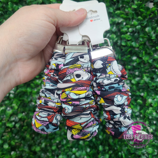 NBC 💜💚 Scrunchie Keyfob Wristlet