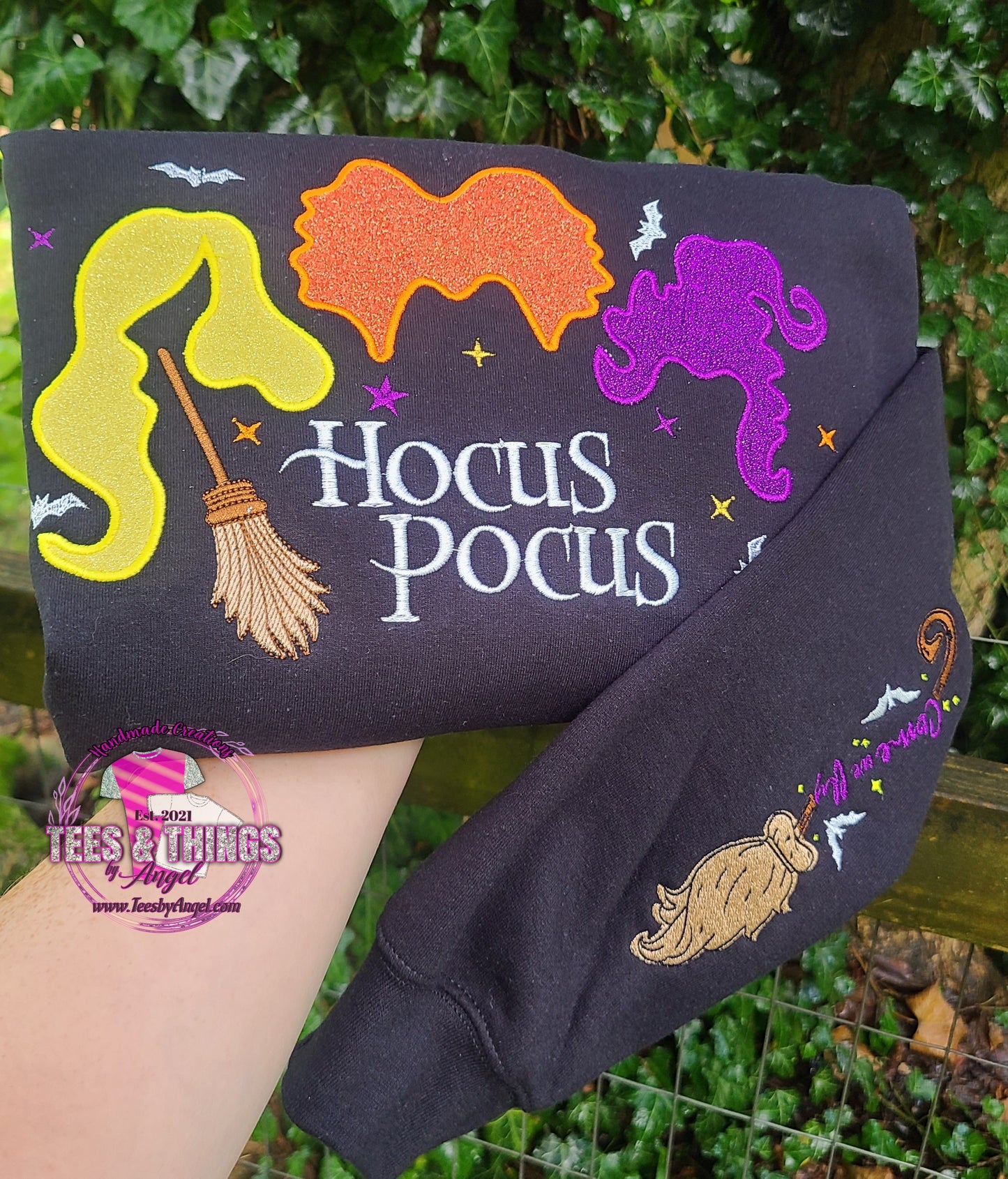Hocus Pocus Glitter Sweatshirt 💜🧡💛