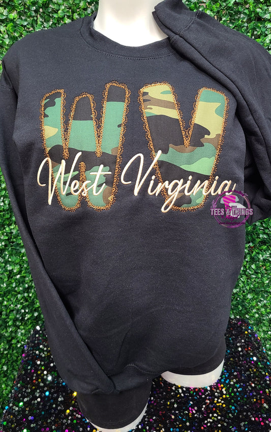 WV embroidered Lace Camo shirt!
