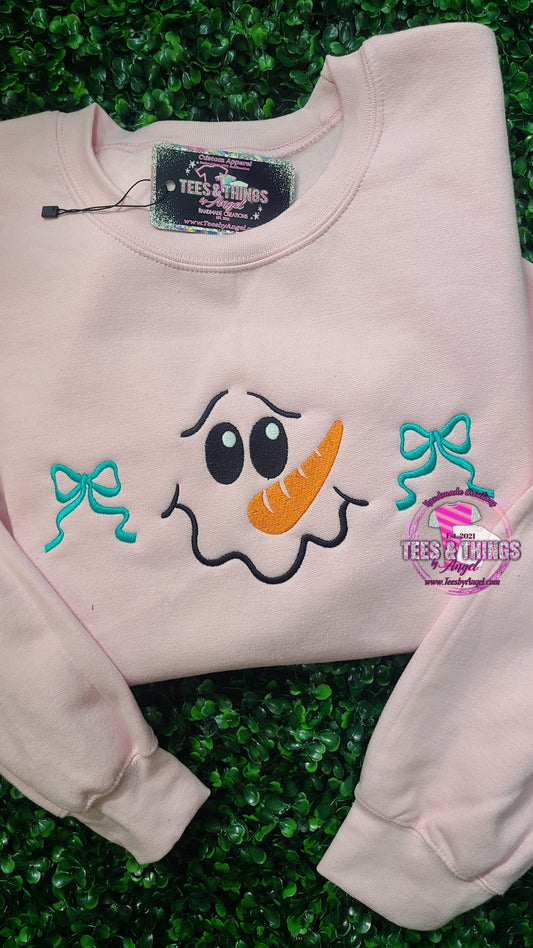 Embroidered Snowman Sweatshirt ⛄️