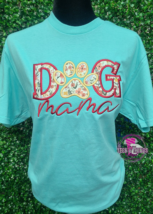 Dog Mama Embroidered Tee 🐾
