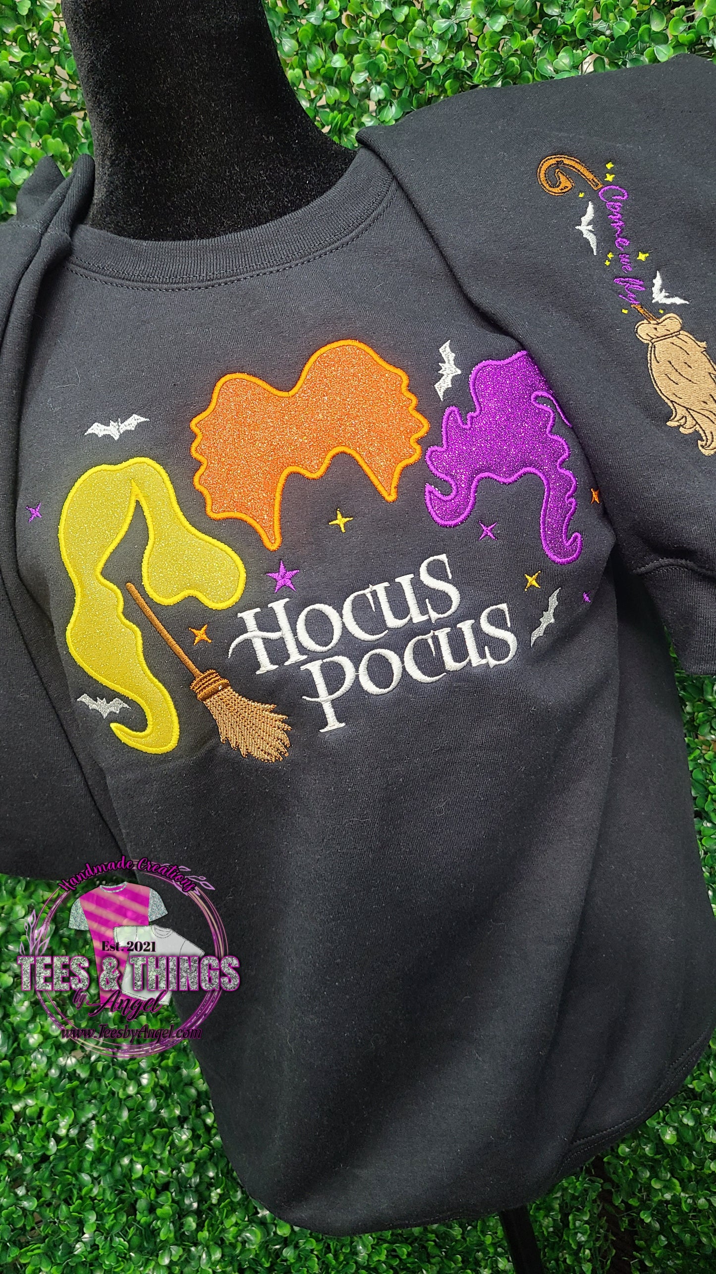Hocus Pocus Glitter Sweatshirt 💜🧡💛