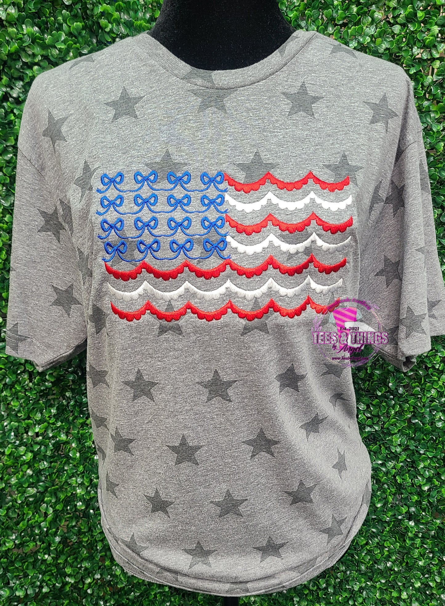 Flag with Bows & Scallops 🇺🇲