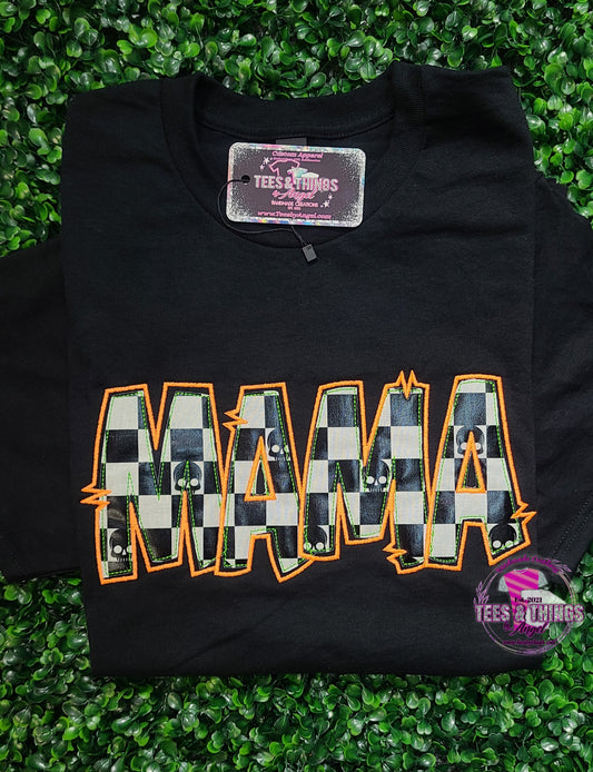 Mama in Checkered Skull fabric! 💀