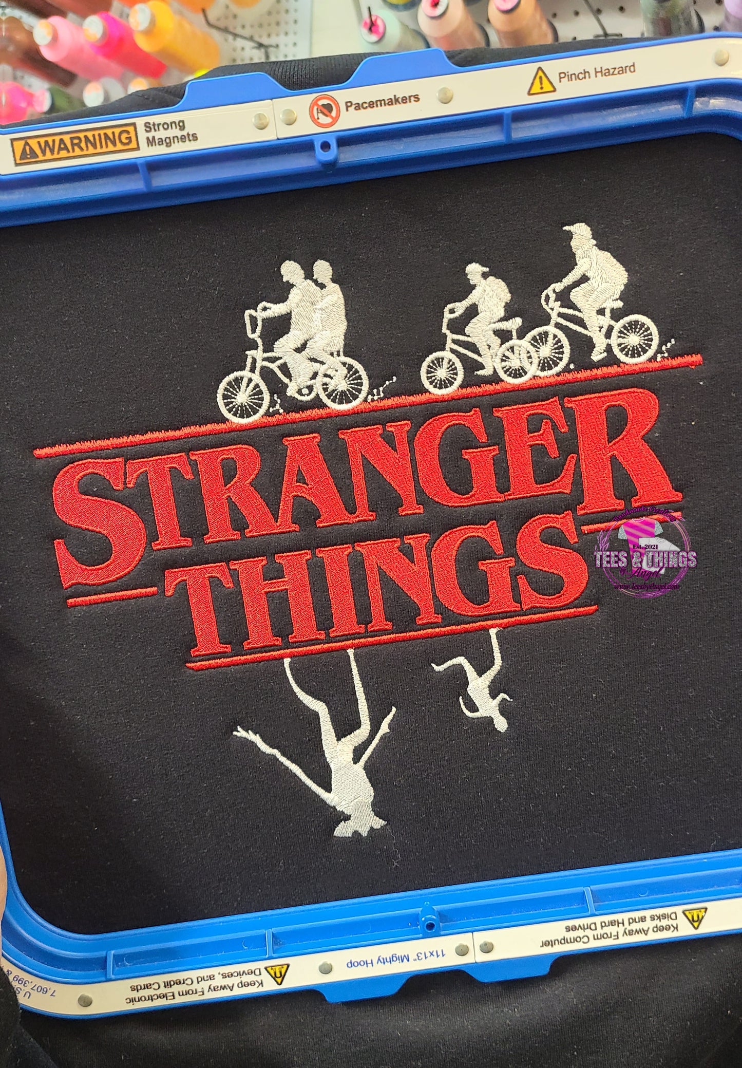 Stranger Things embroidered sweatshirt