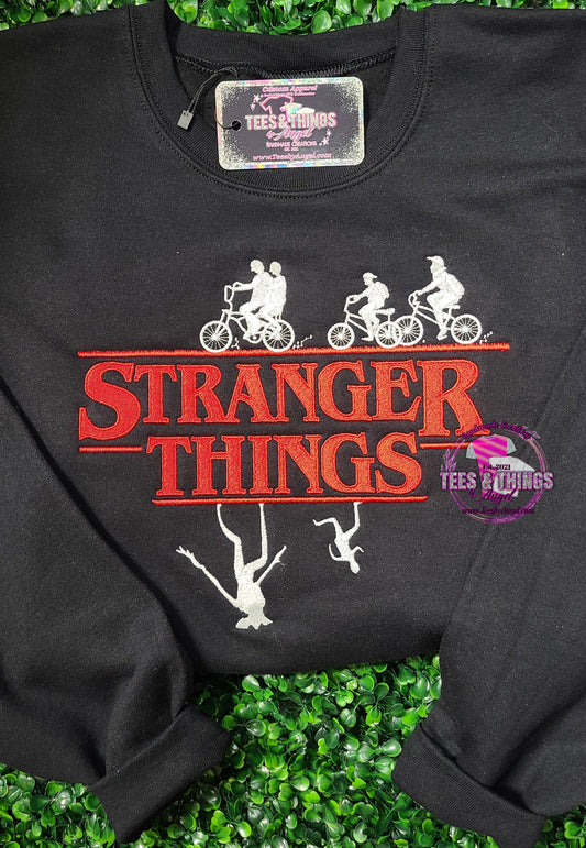 Stranger Things embroidered sweatshirt