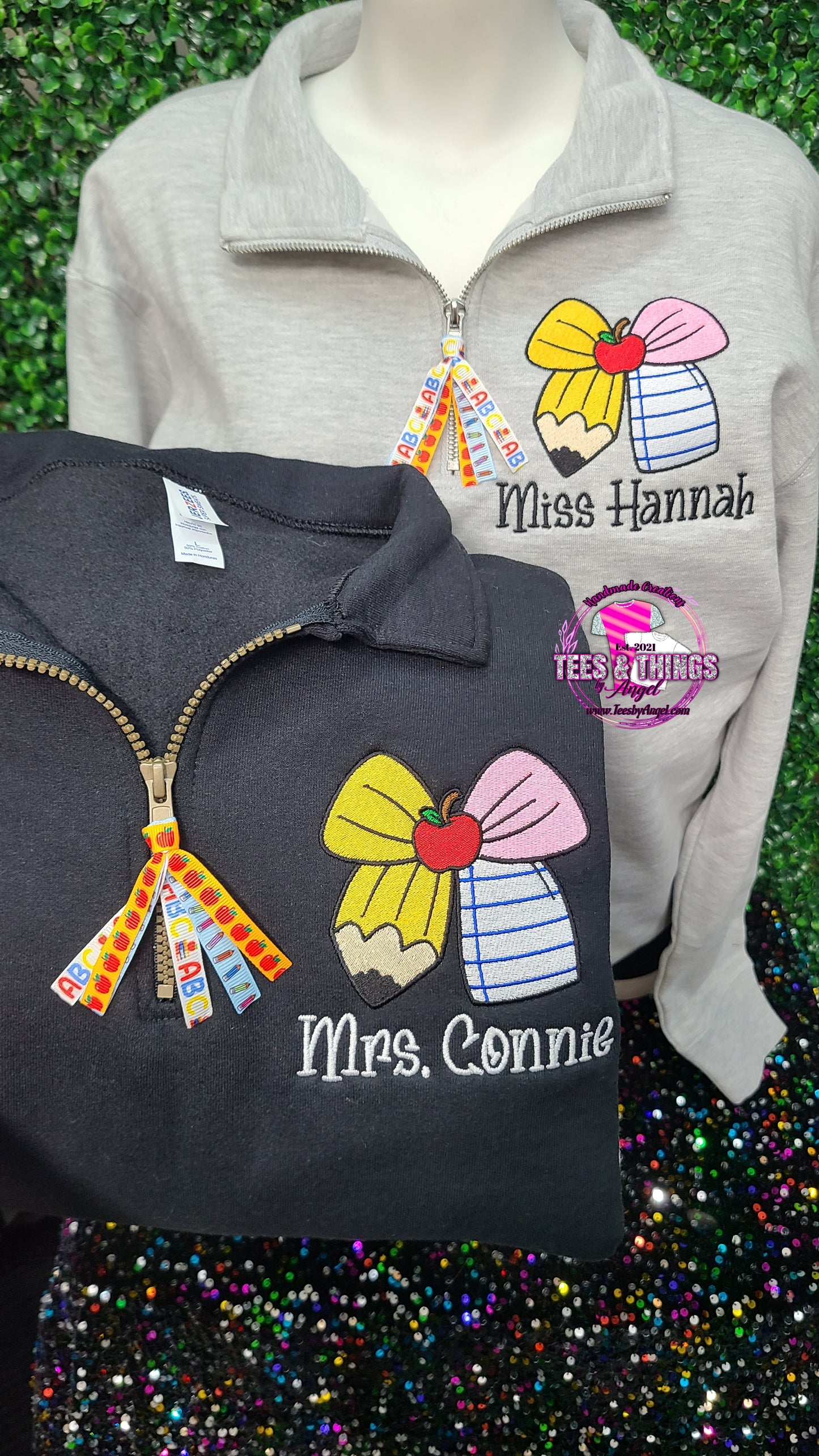 Personalized Teacher Sweatshirt ✏️🍎🖍