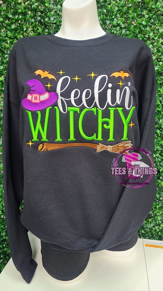 Feeling Witchy 🧙‍♀️ Embroidered Sweatshirt